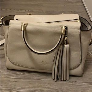 Cream Kate spade bag